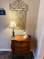 Full view chest with lamps and wall panel