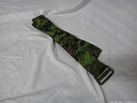Full belt rolled showing camo pattern