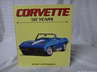 Front cover of Corvette 50 Years book