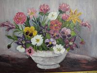 Close view of still life flower side