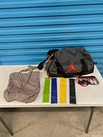 All items laid out on table