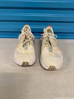 Top view of both shoes showing overall design, laces and wear