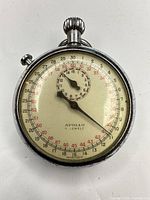 Front view showing dial, branding, and scale