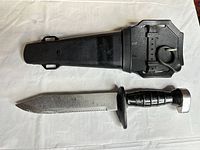 Knife and sheath full view