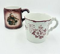 Two shaving mugs side by side