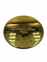 Back of mirror showing Christian Dior Paris engraving