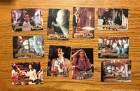 Fronts of ten Casper movie trading cards laid out
