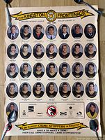 Front view of entire 18 x 24 in Kingston Frontenacs 1989-90 season team poster