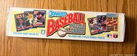 Closed box front showing Donruss Baseball Puzzle & Cards graphics and content details