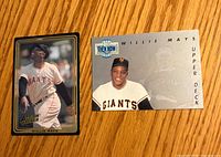 Front of both Willie Mays cards