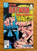 Front cover showing Batman #403, headline, creators, price