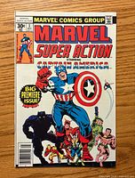 Front cover showing title, issue number, price and characters