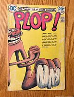 Front cover of Plop! No.5 showing title, publisher logo, price, date, wear on edges