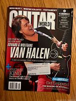 Front cover showing Eddie Van Halen on stage