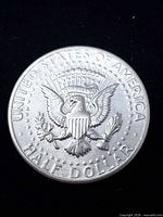 Reverse side showing eagle and legends