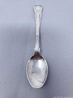 Full view of sterling silver spoon