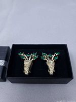 Front view of pair inside box showing design