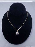 Necklace on display bust showing overall appearance