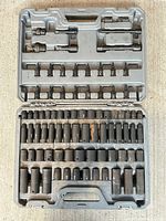 open case displaying all sockets and accessories