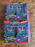 Two Mega Gengar EX Mega Battle Deck boxes front view