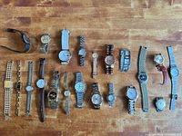 Full collection laid out on table