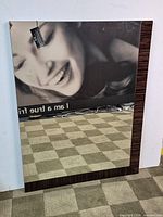 Full view of mirror showing frame and reflection