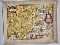 Full view of the unframed 20x16 in map print