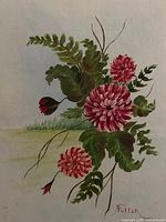 Full view of the watercolor painting with signature visible