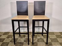 Full view of both bar stools side by side