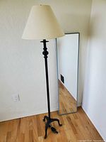 Floor lamp and mirror together for scale
