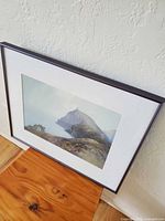 Front view showing full framed painting