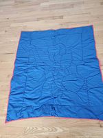 Solid blue reverse side