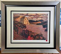 Full framed print showing entire artwork, mat and frame
