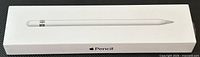 Front of sealed Apple Pencil retail box