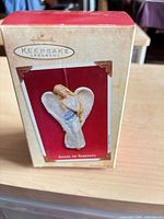 Front of Hallmark Keepsake Ornament Angel of Serenity box