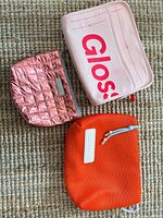 All three pouches arranged together