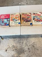 Front view of all four manuals lined on table