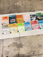 All manuals laid out