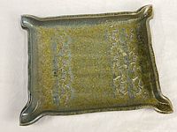 Top view showing full shape, glaze and pattern