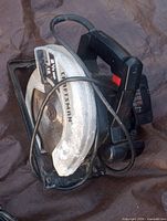 Craftsman corded circular saw showing body, blade guard, handle, power cord, signs of wear