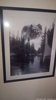 Full view of framed black and white Mount Diamond print
