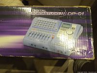Retail box showing image of Tascam DP-01 8-track Portastudio