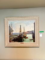 Full framed painting on wall