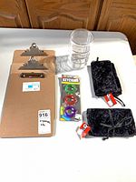 Overview of all items laid out on table