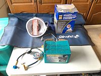All items: heater head, Power Fist box, Duracool box, regulator hose, mechanics mat