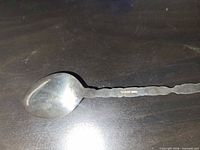 Spoon bowl and hallmark on handle