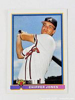 Front view of Bowman Chipper Jones card