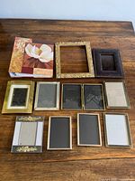 Overview of album and all frames laid on table