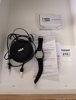 Overview of speaker, watch, manual, box