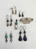 Group shot of all jewelry items laid out